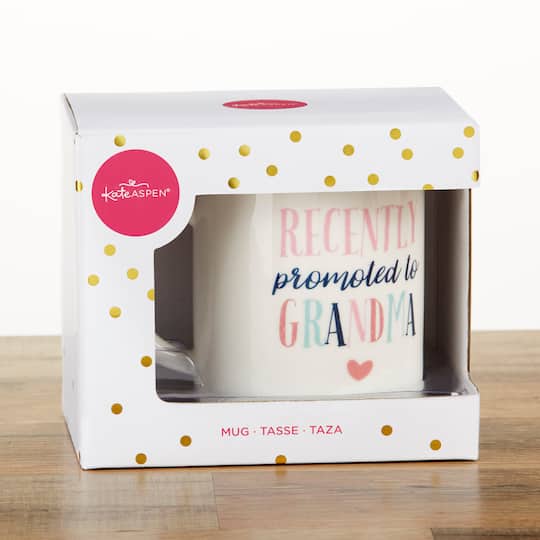 Kate Aspen® Promoted To Grandma 16 oz. White Coffee Mug